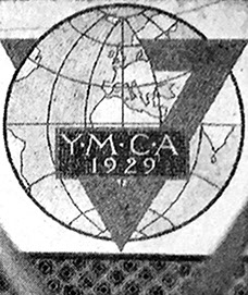 Commemorative floor panel Floor inscription "YMCA", laid by Princess Helena Victoria on October 30, 1928