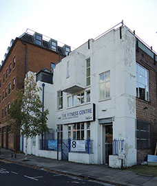 Building prior to refurbishment Photograph of the YMCA North London prior to refurbishment