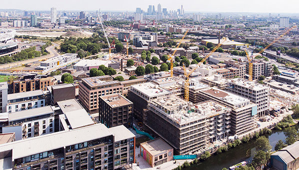 Image by Lyndon Goode Architects showing the proposed building at Fish Island, Hackney Wick