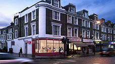 Visualisation of a pair of shops, designed by Lyndon Goode Architects, on Junction Road