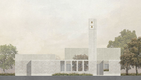 Image by Lyndon Goode Architects showing the proposed building at Fish Island, Hackney Wick
